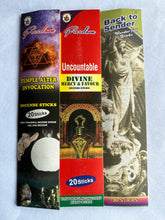 Load image into Gallery viewer, 20 Sticks Incense Per Pack Temple Alter Invocation, Uncountable Divine Mercy & Favour, Back To Sender