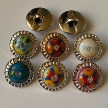 Load image into Gallery viewer, Diamante Shank Buttons 24mm Wide Dresses Tops Coats Babies Blazers Shirt Sewing Craft Costumes