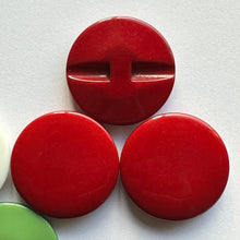 Load image into Gallery viewer, 1 3 5 White Burgundy Green 38mm Wide Beautiful Buttons for Sewing Craft Cards Coat Shirt Jacket