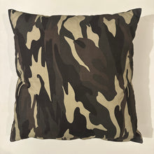 Load image into Gallery viewer, Decorative Handmade Pillow Cushion Cover 16” x 16” 18” x 18” 20” x 20” Green Army Camouflage Military