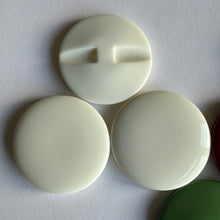 Load image into Gallery viewer, 1 3 5 White Burgundy Green 38mm Wide Beautiful Buttons for Sewing Craft Cards Coat Shirt Jacket