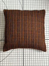 Load image into Gallery viewer, Decorative Handmade Pillow Cushion Cover 16” x 16” 18” x 18” 20” x 20” Brown Black Tangerine Tweed Fabric