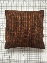 Load image into Gallery viewer, Decorative Handmade Pillow Cushion Cover 16” x 16” 18” x 18” 20” x 20” Brown Black Tangerine Tweed Fabric