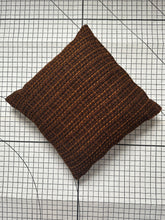 Load image into Gallery viewer, Decorative Handmade Pillow Cushion Cover 16” x 16” 18” x 18” 20” x 20” Brown Black Tangerine Tweed Fabric