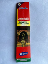 Load image into Gallery viewer, 20 Sticks Incense Per Pack Temple Alter Invocation, Uncountable Divine Mercy & Favour, Back To Sender