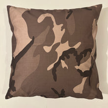 Load image into Gallery viewer, Decorative Handmade Pillow Cushion Cover 16” x 16” 18” x 18” 20” x 20” Brown Army Camouflage Military