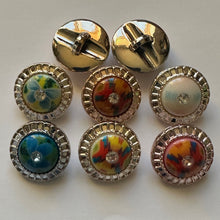 Load image into Gallery viewer, Diamante Shank Buttons 24mm Wide Dresses Tops Coats Babies Blazers Shirt Sewing Craft Costumes