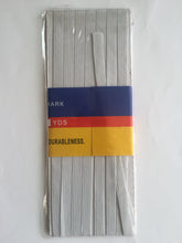 Load image into Gallery viewer, 3m WHITE Elastic 1pkt 2pkts 9mm Wide Flat Elastic Cord Band Shirring Stretch Gathering Sewing Craft