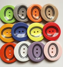 Load image into Gallery viewer, 1pc Clown Plastic Buttons 38mm Wide Quality Sewing Craft Jacket Shirt Skirt Trousers Coat Many Colours
