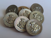 Load image into Gallery viewer, 5 10 20 CROWN SILVER WOODEN 18mm Wide Shank Buttons Dresses Tops Coats Babies Blazers Uniforms Shirt Sewing Craft