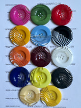 Load image into Gallery viewer, 1pc Stripes Across Plastic Buttons 44mm for Sewing Craft Jacket Shirt Skirt Trousers Coat Many Colours
