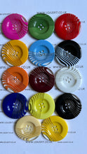 Load image into Gallery viewer, 1pc Stripes Across Plastic Buttons 44mm for Sewing Craft Jacket Shirt Skirt Trousers Coat Many Colours
