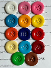 Load image into Gallery viewer, 1pc Clown 38mm Quality Plastic Buttons Wide Sewing Craft Jacket Shirt Skirt Trousers Coat Many Colours