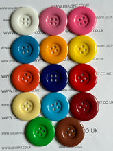 Load image into Gallery viewer, 1pc Clown 38mm Quality Plastic Buttons Wide Sewing Craft Jacket Shirt Skirt Trousers Coat Many Colours