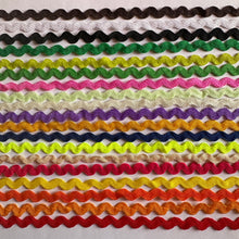 Load image into Gallery viewer, 1 yards Ric Rac Trims 6mm Wide Many Colours Zig Zag Braid Ricrac Trimming Rick Rack