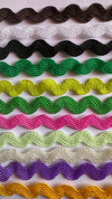 Load image into Gallery viewer, 1 yards Ric Rac Trims 6mm Wide Many Colours Zig Zag Braid Ricrac Trimming Rick Rack