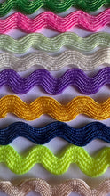Load image into Gallery viewer, 1 yards Ric Rac Trims 6mm Wide Many Colours Zig Zag Braid Ricrac Trimming Rick Rack