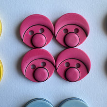 Load image into Gallery viewer, 10 FACE 13mm 14mm 18mm Wide Clown Nose Quality Beautiful Buttons Different Colours Jacket Shirt Sewing Craft 2 Holes