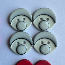 Load image into Gallery viewer, 10 FACE 13mm 14mm 18mm Wide Clown Nose Quality Beautiful Buttons Different Colours Jacket Shirt Sewing Craft 2 Holes