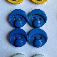 Load image into Gallery viewer, 10 FACE 13mm 14mm 18mm Wide Clown Nose Quality Beautiful Buttons Different Colours Jacket Shirt Sewing Craft 2 Holes
