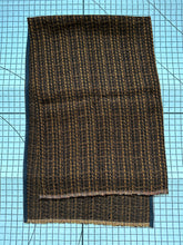 Load image into Gallery viewer, Brown Black Tangerine Table Runner Tweed Fabric 17" x 53" 17" x 95”