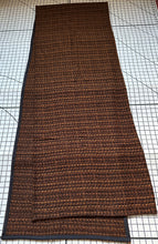Load image into Gallery viewer, Brown Black Tangerine Table Runner Tweed Fabric 17" x 53" 17" x 95”