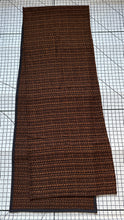 Load image into Gallery viewer, Brown Black Tangerine Table Runner Tweed Fabric 17" x 53" 17" x 95”