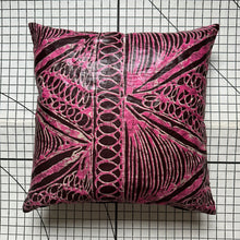 Load image into Gallery viewer, Decorative Handmade Pillow Cushion Cover 16” x 16” 18” x 18” 20” x 20” Kampala Batik African Fabric Pink Brown