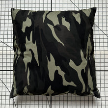 Load image into Gallery viewer, Decorative Handmade Pillow Cushion Cover 16” x 16” 18” x 18” 20” x 20” Green Army Camouflage Military