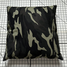 Load image into Gallery viewer, Decorative Handmade Pillow Cushion Cover 16” x 16” 18” x 18” 20” x 20” Green Army Camouflage Military
