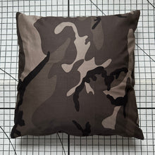 Load image into Gallery viewer, Decorative Handmade Pillow Cushion Cover 16” x 16” 18” x 18” 20” x 20” Brown Army Camouflage Military