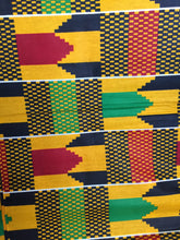 Load image into Gallery viewer, 1yard 2yards Lovely Beautiful African Kente Ankara Quality Cotton Fabric Sold By 1 yard 2 yards