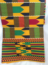 Load image into Gallery viewer, 1yard 2yards Lovely Beautiful African Kente Ankara Quality Cotton Fabric Sold By 1 yard 2 yards