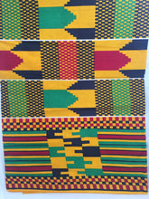 Load image into Gallery viewer, 1yard 2yards Lovely Beautiful African Kente Ankara Quality Cotton Fabric Sold By 1 yard 2 yards