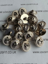 Load image into Gallery viewer, 5 10 20 50 OWL Light Gold Shank Buttons 18mm Wide Dresses Tops Coats Babies Blazers Uniforms Shirt Sewing Craft