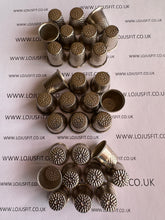 Load image into Gallery viewer, 3 5 10 Silver Metal Thimbles 15mm x 19mm Size 10 Finger Protector Hand Stitching Sewing Craft
