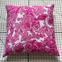 Load image into Gallery viewer, Decorative Handmade Pillow Cushion Cover 16” x 16” 18” x 18” Pink White Flower
