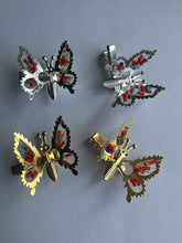 Load image into Gallery viewer, 1pc Butterfly Hair Clip Silver Gold Girls Ladies Women Flowers Wedding Decorations Sewing Craft