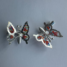 Load image into Gallery viewer, 1pc Butterfly Hair Clip Silver Gold Girls Ladies Women Flowers Wedding Decorations Sewing Craft