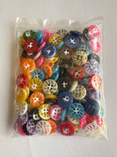 Load image into Gallery viewer, 1 MIXED BAG Quality 13mm Fan Buttons Sewing Craft Jacket Shirt Skirt Trousers Coat (Small, Medium & Large) Available