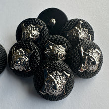 Load image into Gallery viewer, 6 10 20 BIG CAT Silver Gold Black 18mm 21mm Wide Shank Buttons Jaguar Tiger Lion Cheetah Leopard Panther Puma Coats Blazers Jackets Suits
