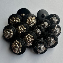 Load image into Gallery viewer, 6 10 20 BIG CAT Silver Gold Black 18mm 21mm Wide Shank Buttons Jaguar Tiger Lion Cheetah Leopard Panther Puma Coats Blazers Jackets Suits