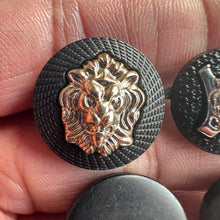 Load image into Gallery viewer, 6 10 20 BIG CAT Silver Gold Black 18mm 21mm Wide Shank Buttons Jaguar Tiger Lion Cheetah Leopard Panther Puma Coats Blazers Jackets Suits