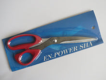 Load image into Gallery viewer, 9 1/2" Orange Blue Red Black SCISSORS STAINLESS STEEL Sewing Craft Home Kitchen Office Multi Purpose Use
