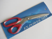 Load image into Gallery viewer, 9 1/2" Orange Blue Red Black SCISSORS STAINLESS STEEL Sewing Craft Home Kitchen Office Multi Purpose Use