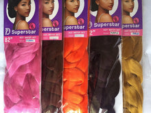 Load image into Gallery viewer, African Afro Hair Attachment Hair Extensions 82" 230g Wig Making Hot Water Set Bob Marley Plaits Twist Quality Different Colours