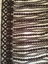 Load image into Gallery viewer, 1 yard DARK BROWN Fringe Quality Lace Trims 8 1/2inches or 21 1/2cm Drop/Wide Scrapbooking Cardmaking Wedding Dresses Sewing Craft Trimmings