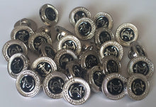 Load image into Gallery viewer, 10 20 Anchor On Black Circle Shank Quality Buttons 13mm Wide Dresses Tops Coats Babies Blazers Shirt Sewing Craft