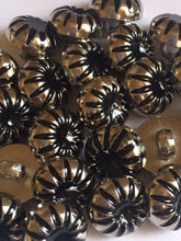 Load image into Gallery viewer, 10 20 BLACK JELLY Silver Shank Quality Buttons 13mm Wide Dresses Tops Coats Babies Blazers Shirt Sewing Craft