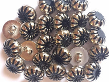 Load image into Gallery viewer, 10 20 BLACK JELLY Silver Shank Quality Buttons 13mm Wide Dresses Tops Coats Babies Blazers Shirt Sewing Craft